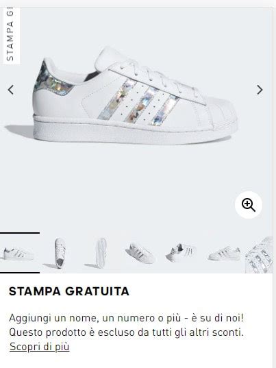 adidas personalizzate prezzo